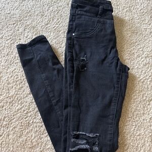 Black skinny jeans size 0
